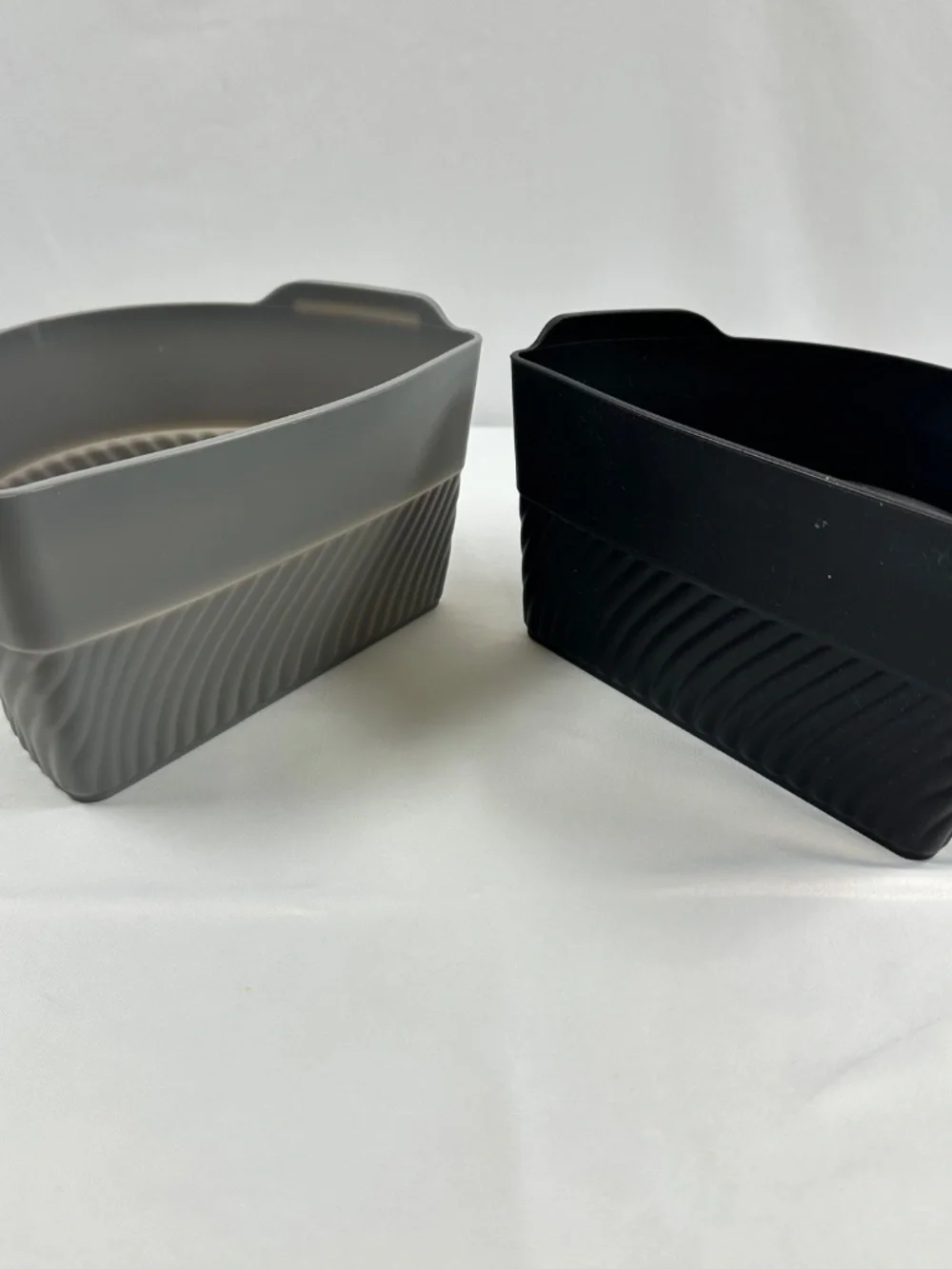 Reusable Silicone Slow Cooker Liners for 6-8 Quart Oval Crockpot, Black and Gray